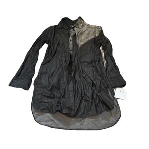 Y's by Yohji Yamamoto Y's by Yohji Yamamoto- Double Collar Shirt Black MD (JP 2)